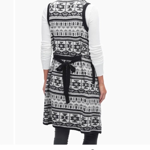 Splendid Open Front Long Line Waterfall Cardigan Sweater Vest - Picture 2 of 15